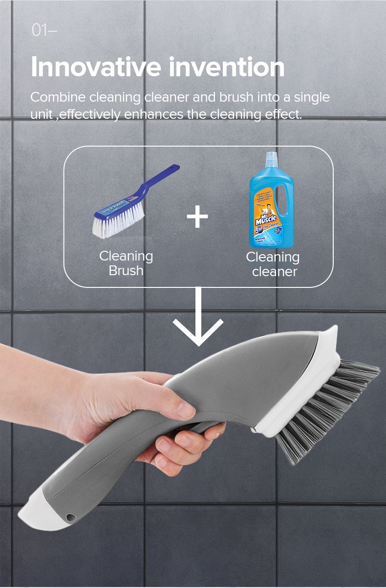 Multi-purpose Spray Liquid Brush Long Handle-2